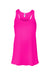 Bella + Canvas BC8800/8800 Womens Flowy Tank Top Neon Pink Flat Front