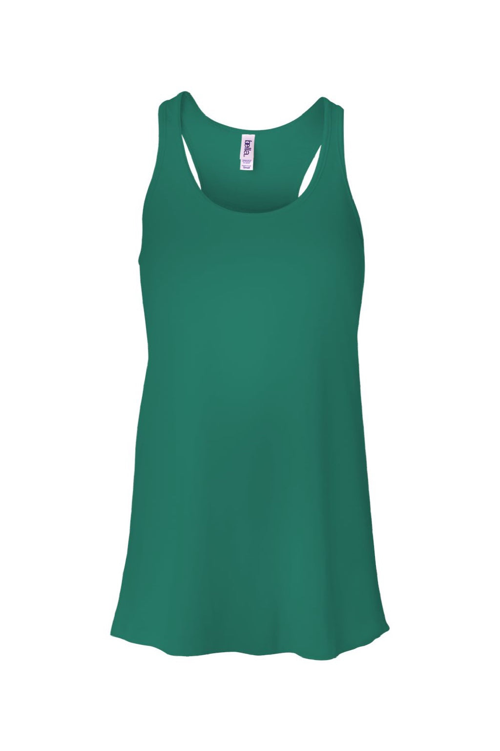 Bella + Canvas BC8800/8800 Womens Flowy Tank Top Kelly Green Flat Front