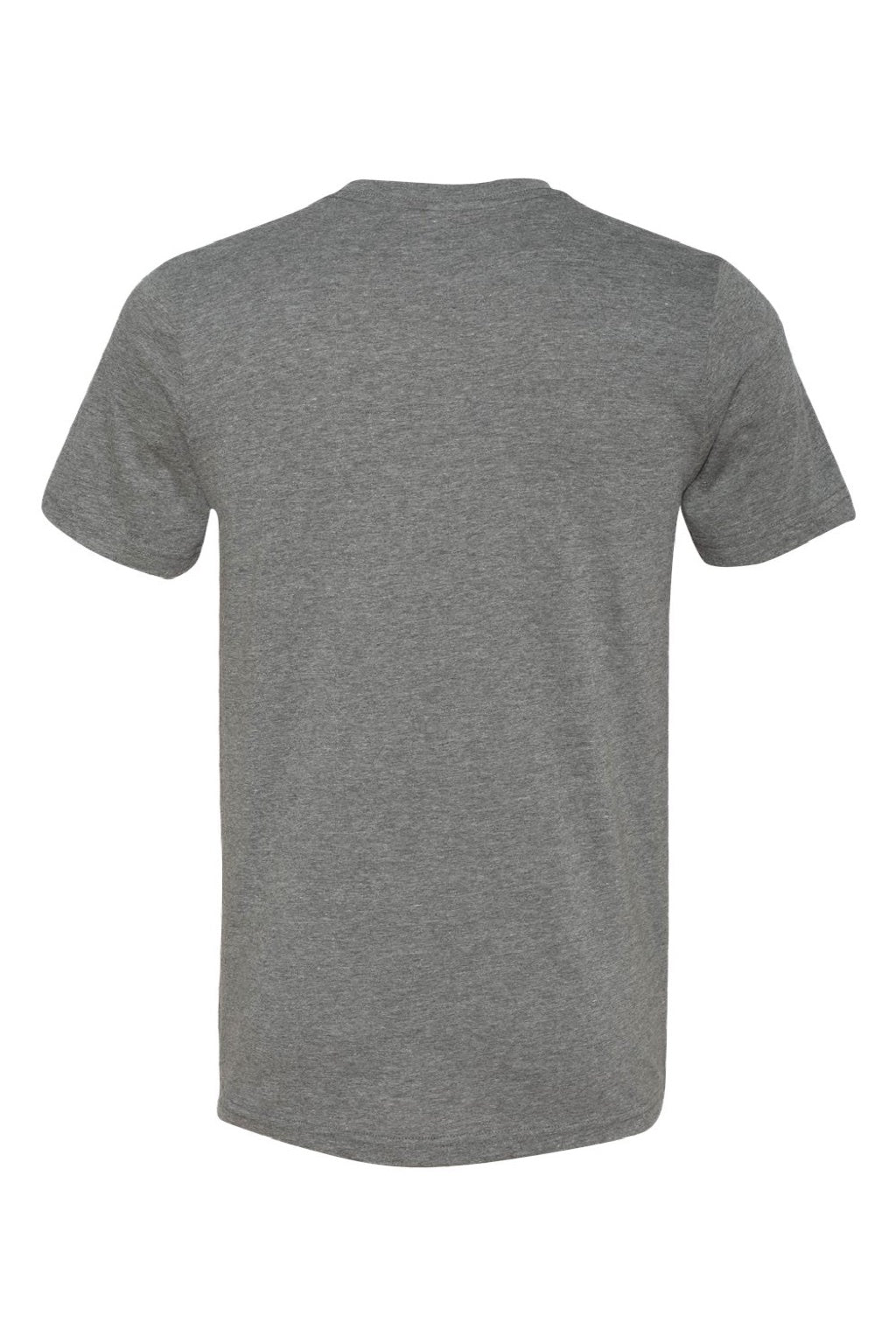 Bella + Canvas BC3001U Mens USA Made Jersey Short Sleeve Crewneck T-Shirt Heather Deep Grey Flat Back