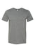 Bella + Canvas BC3001U Mens USA Made Jersey Short Sleeve Crewneck T-Shirt Heather Deep Grey Flat Front