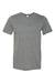 Bella + Canvas 3001U/3001USA Mens USA Made Jersey Short Sleeve Crewneck T-Shirt Heather Deep Grey Flat Front