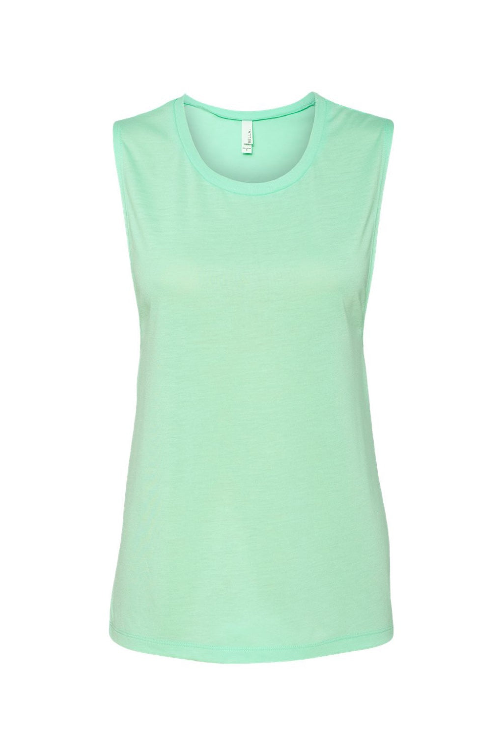 Bella + Canvas BC8803/8803 Womens Flowy Muscle Tank Top Mint Green Flat Front