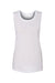 Bella + Canvas BC8803/8803 Womens Flowy Muscle Tank Top White Flat Front