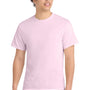 Port & Company Mens Core Short Sleeve Crewneck T-Shirt - Cherry Blossom Pink