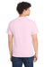 Port & Company PC54/PC54T Mens Core Short Sleeve Crewneck T-Shirt Cherry Blossom Pink Model Back