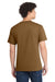 Port & Company PC54/PC54T Mens Core Short Sleeve Crewneck T-Shirt Duck Brown Model Back