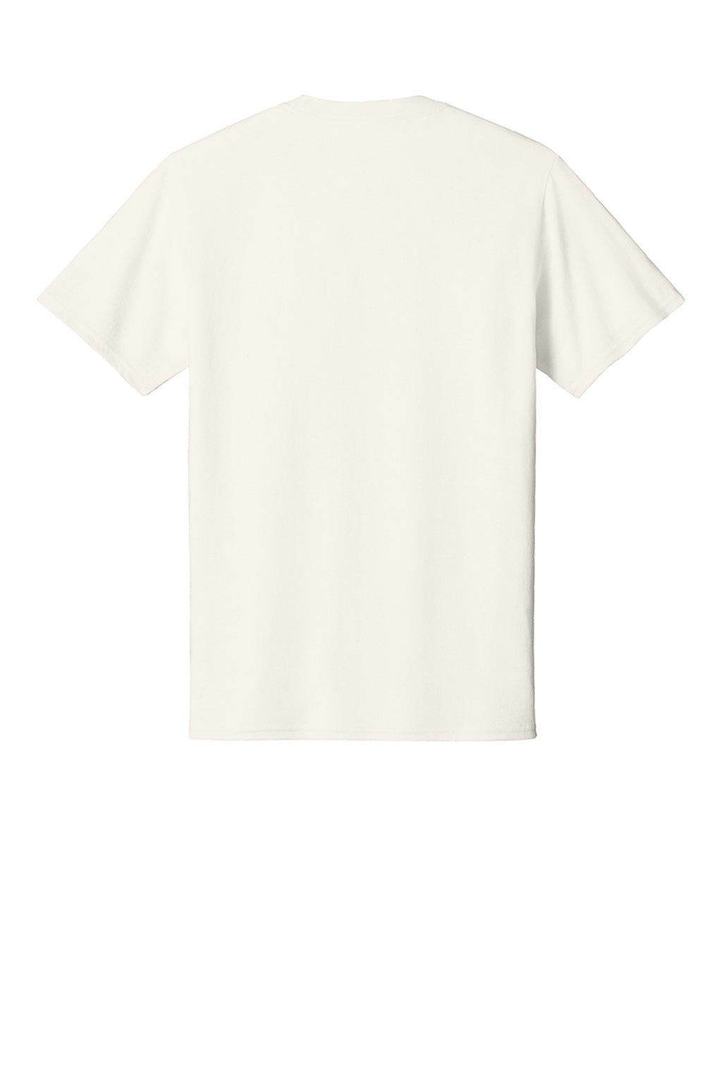 Port & Company PC54/PC54T Mens Core Short Sleeve Crewneck T-Shirt Ivory Flat Back