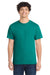Port & Company PC54/PC54T Mens Core Short Sleeve Crewneck T-Shirt Jade Green Model Front