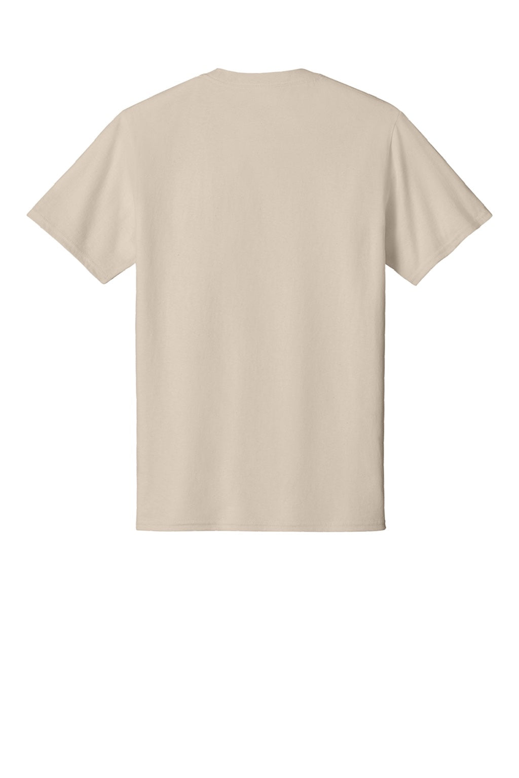 Port & Company PC54/PC54T Mens Core Short Sleeve Crewneck T-Shirt Light Sand Brown Flat Back