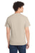 Port & Company PC54/PC54T Mens Core Short Sleeve Crewneck T-Shirt Light Sand Brown Model Back