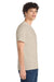 Port & Company PC54/PC54T Mens Core Short Sleeve Crewneck T-Shirt Light Sand Brown Model Side