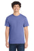 Port & Company PC54/PC54T Mens Core Short Sleeve Crewneck T-Shirt Violet Purple Model Front