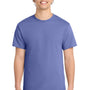 Port & Company Mens Core Short Sleeve Crewneck T-Shirt - Violet Purple