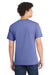 Port & Company PC54/PC54T Mens Core Short Sleeve Crewneck T-Shirt Violet Purple Model Back