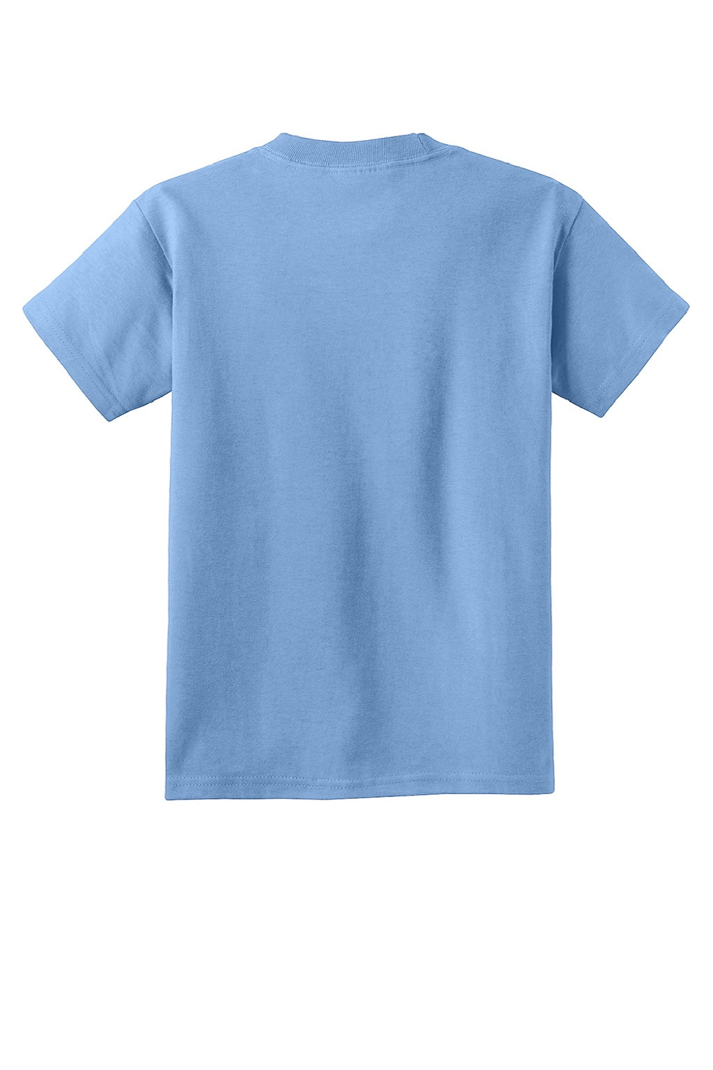 Port & Company PC54Y Youth Core Short Sleeve Crewneck T-Shirt Carolina Blue Flat Back