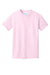Port & Company PC54Y Youth Core Short Sleeve Crewneck T-Shirt Cherry Blossom Pink Flat Front