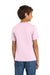 Port & Company PC54Y Youth Core Short Sleeve Crewneck T-Shirt Cherry Blossom Pink Model Back