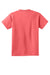 Port & Company PC54Y Youth Core Short Sleeve Crewneck T-Shirt Coral Flat Back