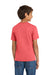 Port & Company PC54Y Youth Core Short Sleeve Crewneck T-Shirt Coral Model Back