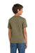 Port & Company PC54Y Youth Core Short Sleeve Crewneck T-Shirt Coyote Brown Model Back