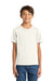 Port & Company PC54Y Youth Core Short Sleeve Crewneck T-Shirt Ivory Model Front