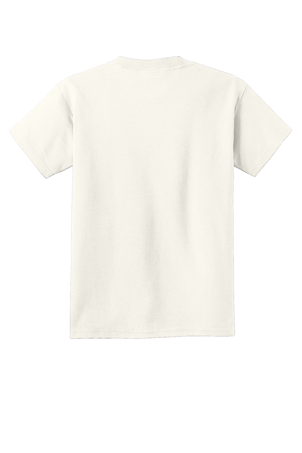 Port & Company PC54Y Youth Core Short Sleeve Crewneck T-Shirt Ivory Flat Back