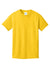 Port & Company PC54Y Youth Core Short Sleeve Crewneck T-Shirt Lemon Yellow Flat Front