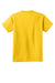 Port & Company PC54Y Youth Core Short Sleeve Crewneck T-Shirt Lemon Yellow Flat Back