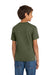 Port & Company PC54Y Youth Core Short Sleeve Crewneck T-Shirt Olive Drab Green Model Back