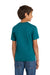 Port & Company PC54Y Youth Core Short Sleeve Crewneck T-Shirt Teal Blue Model Back
