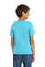 Port & Company PC54Y Youth Core Short Sleeve Crewneck T-Shirt Tidal Wave Blue Model Back