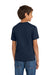 Port & Company PC54Y Youth Core Short Sleeve Crewneck T-Shirt True Navy Blue Model Back
