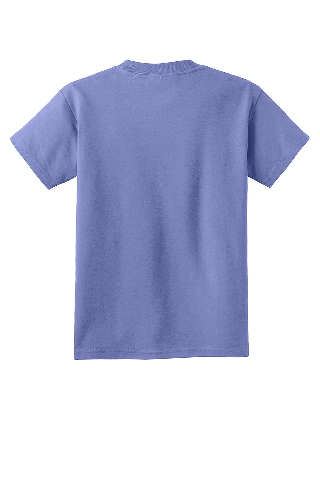 Port & Company PC54Y Youth Core Short Sleeve Crewneck T-Shirt Violet Purple Flat Back