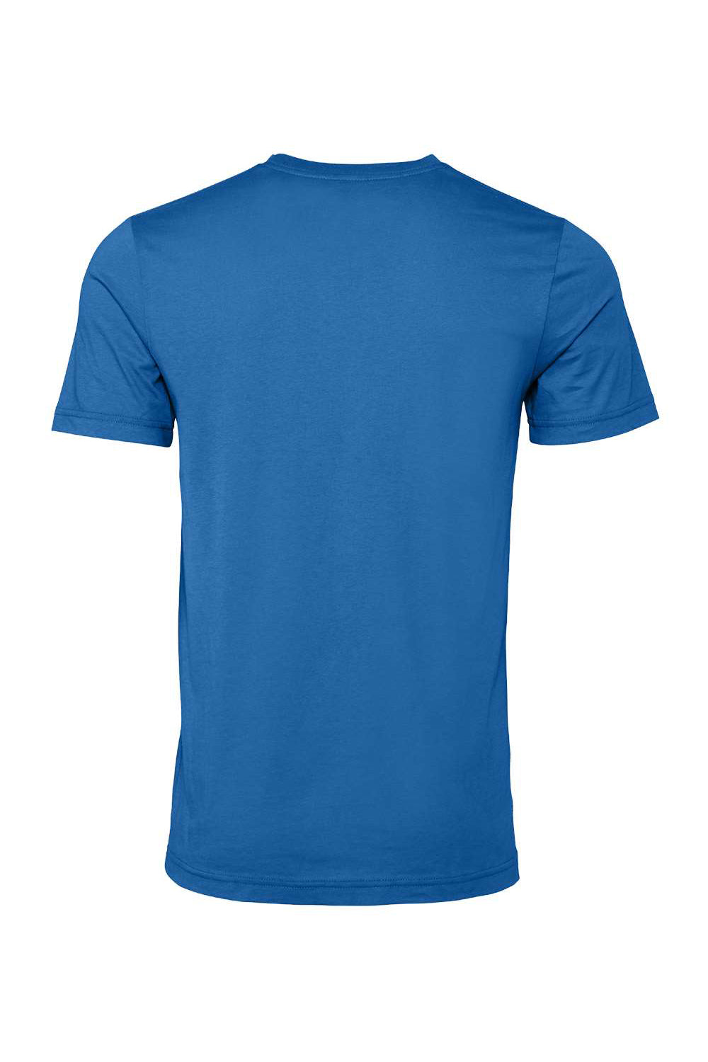 Bella + Canvas BC3001/3001C Mens Jersey Short Sleeve Crewneck T-Shirt Columbia Blue Flat Back