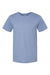 Bella + Canvas BC3001/3001C Mens Jersey Short Sleeve Crewneck T-Shirt Lavender Blue Flat Front
