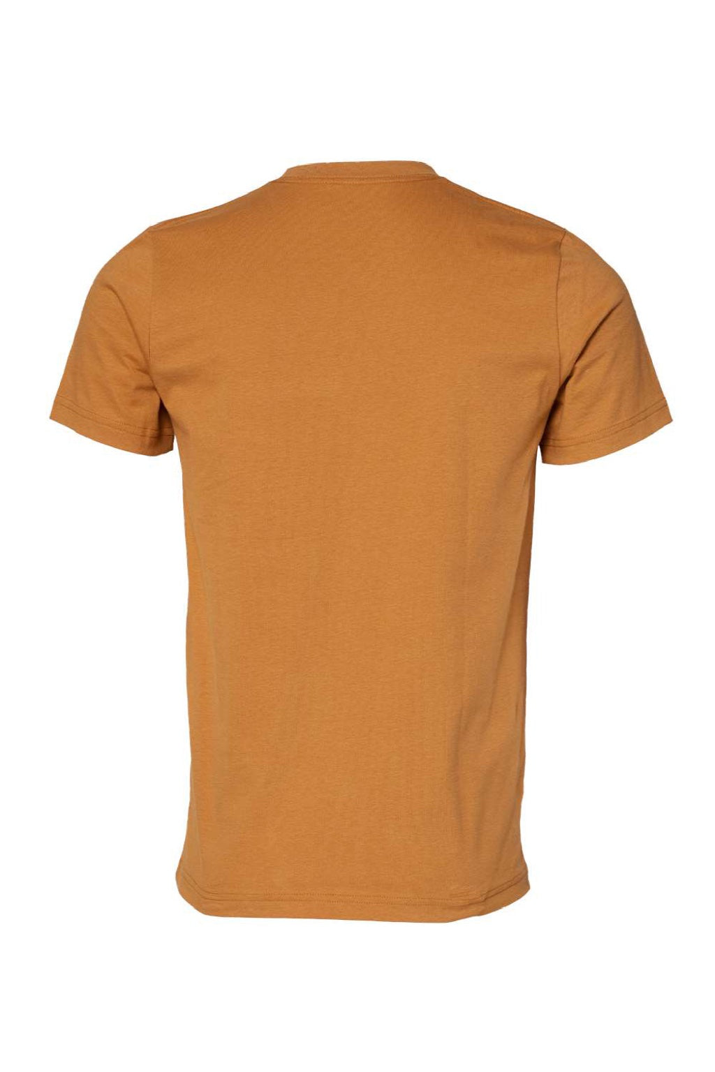 Bella + Canvas BC3001/3001 Mens Jersey Short Sleeve Crewneck T-Shirt Toast Flat Back