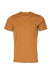 Bella + Canvas BC3001/3001 Mens Jersey Short Sleeve Crewneck T-Shirt Toast Flat Front
