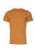 Bella + Canvas BC3001/3001C Mens Jersey Short Sleeve Crewneck T-Shirt Toast Flat Front