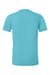 Bella + Canvas BC3001/3001 Mens Jersey Short Sleeve Crewneck T-Shirt Turquoise Blue Flat Back