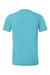 Bella + Canvas BC3001/3001C Mens Jersey Short Sleeve Crewneck T-Shirt Turquoise Blue Flat Back