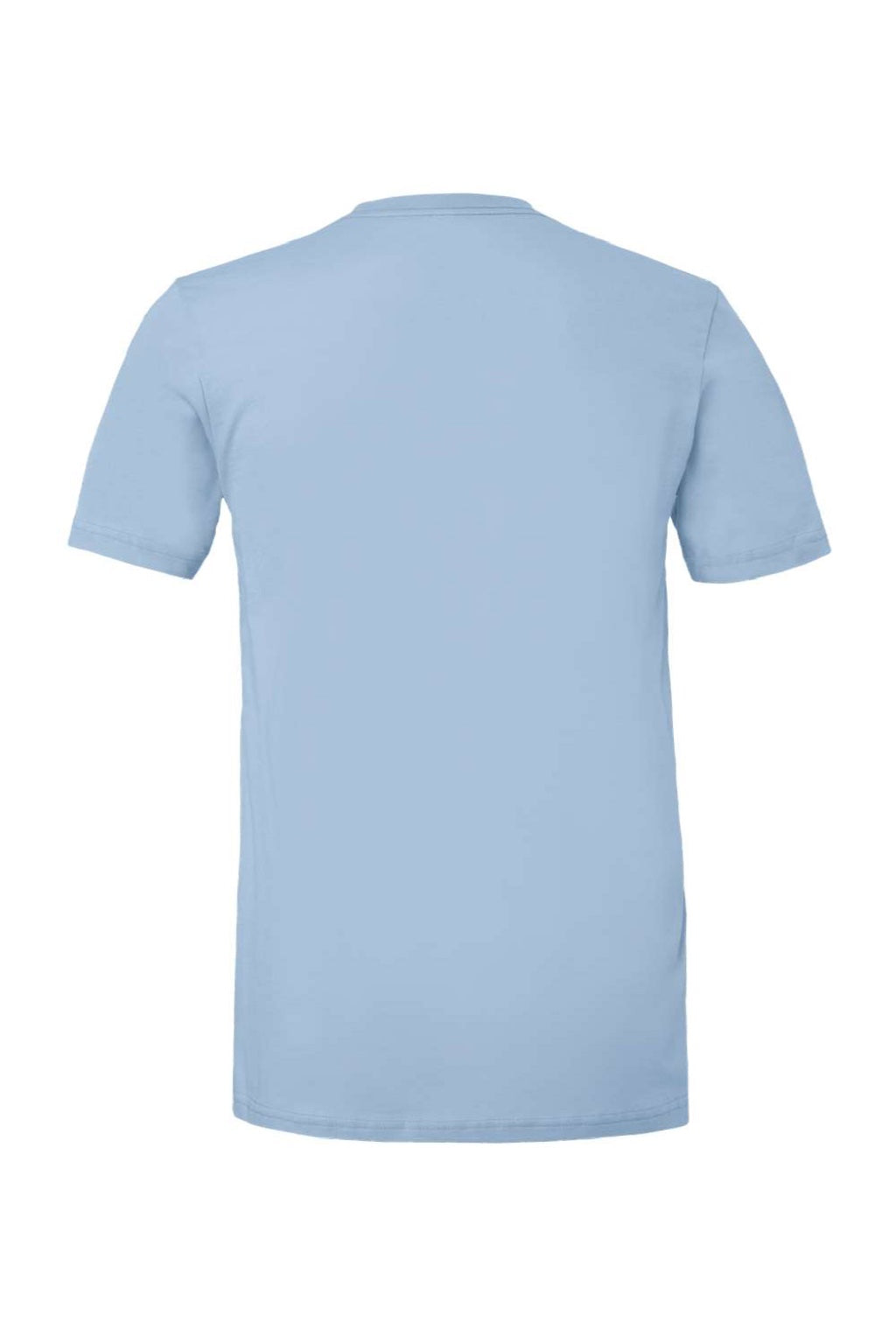 Bella + Canvas BC3001/3001 Mens Jersey Short Sleeve Crewneck T-Shirt Baby Blue Flat Back