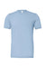Bella + Canvas BC3001/3001 Mens Jersey Short Sleeve Crewneck T-Shirt Baby Blue Flat Front