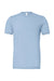Bella + Canvas BC3001/3001C Mens Jersey Short Sleeve Crewneck T-Shirt Baby Blue Flat Front