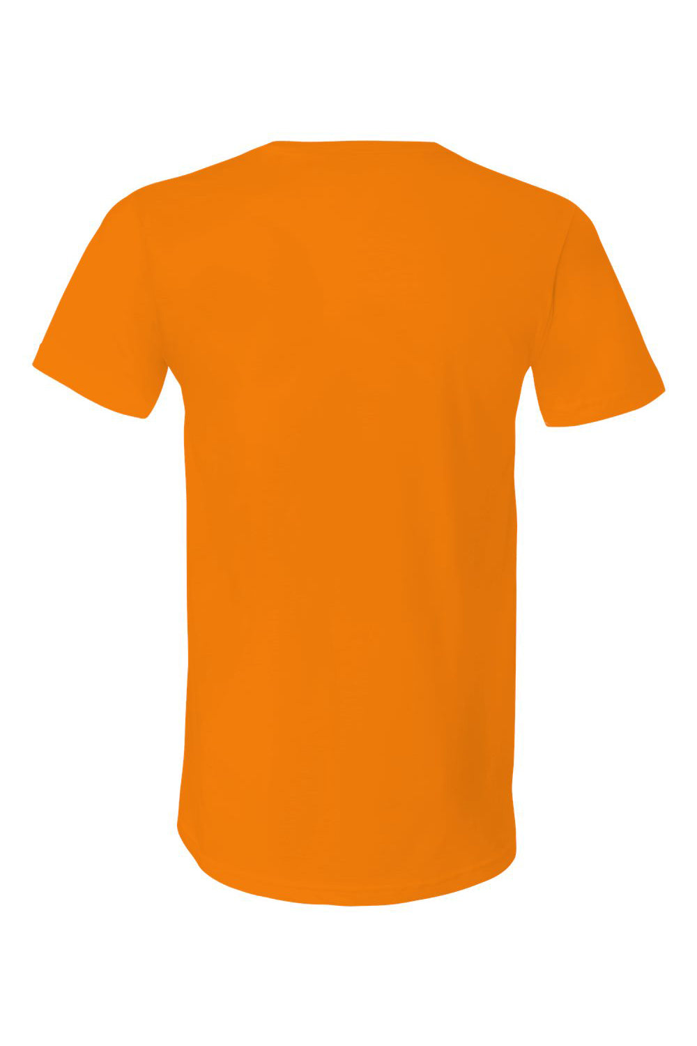 Bella + Canvas BC3005/3005/3655C Mens Jersey Short Sleeve V-Neck T-Shirt Orange Flat Back
