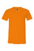 Bella + Canvas BC3005/3005/3655C Mens Jersey Short Sleeve V-Neck T-Shirt Orange Flat Front