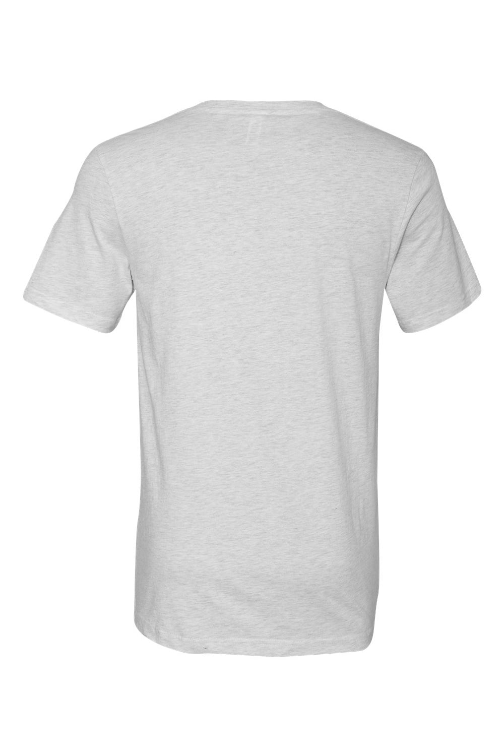 Bella + Canvas BC3005/3005/3655C Mens Jersey Short Sleeve V-Neck T-Shirt Ash Grey Flat Back