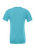 Bella + Canvas BC3413/3413C/3413 Mens Short Sleeve Crewneck T-Shirt Aqua Blue Flat Back