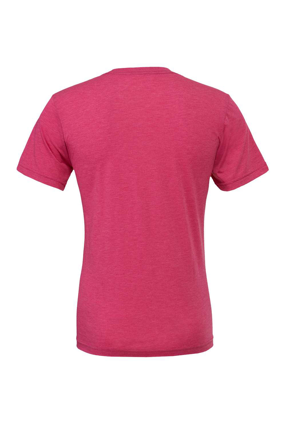 Bella + Canvas BC3413/3413C/3413 Mens Short Sleeve Crewneck T-Shirt Berry Pink Flat Back