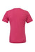 Bella + Canvas BC3413/3413C/3413 Mens Short Sleeve Crewneck T-Shirt Berry Pink Flat Back