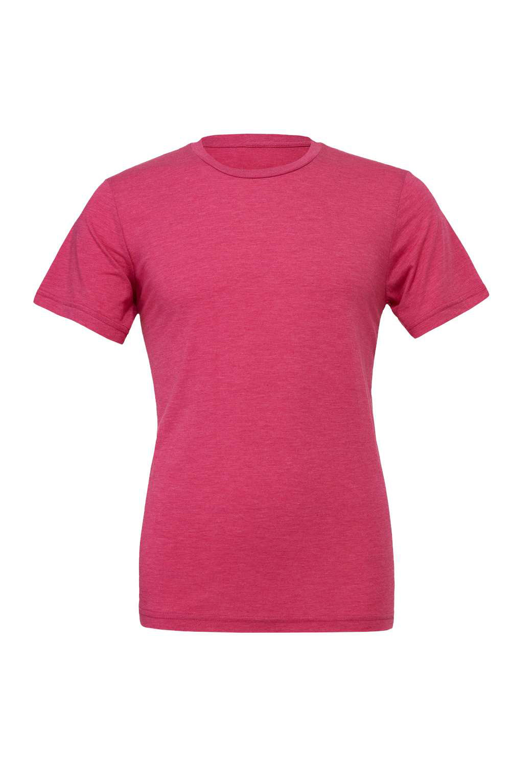 Bella + Canvas BC3413/3413C/3413 Mens Short Sleeve Crewneck T-Shirt Berry Pink Flat Front